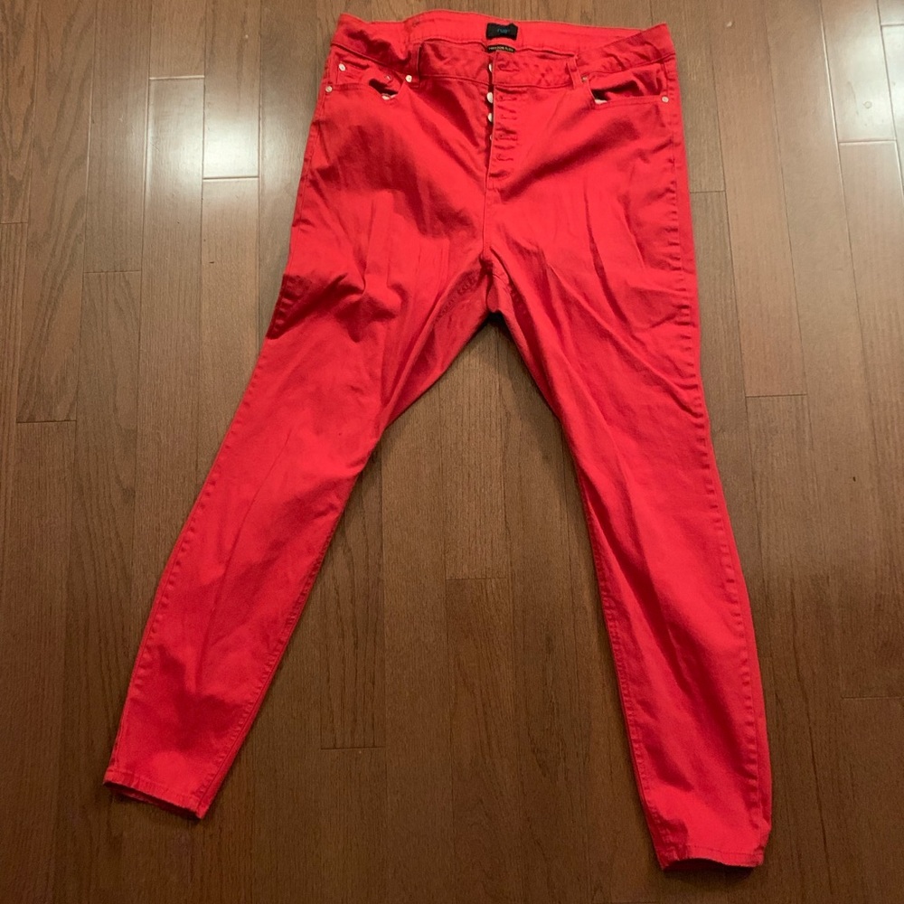 Women Red jeggings